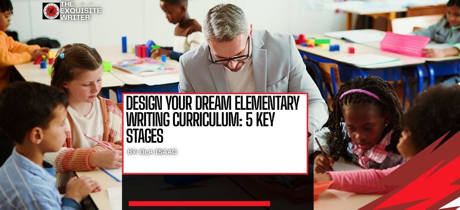 A man Designing Elementary Writing Curriculum