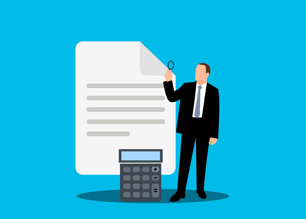 a man checking with calculator; want to learn how to make money writing online