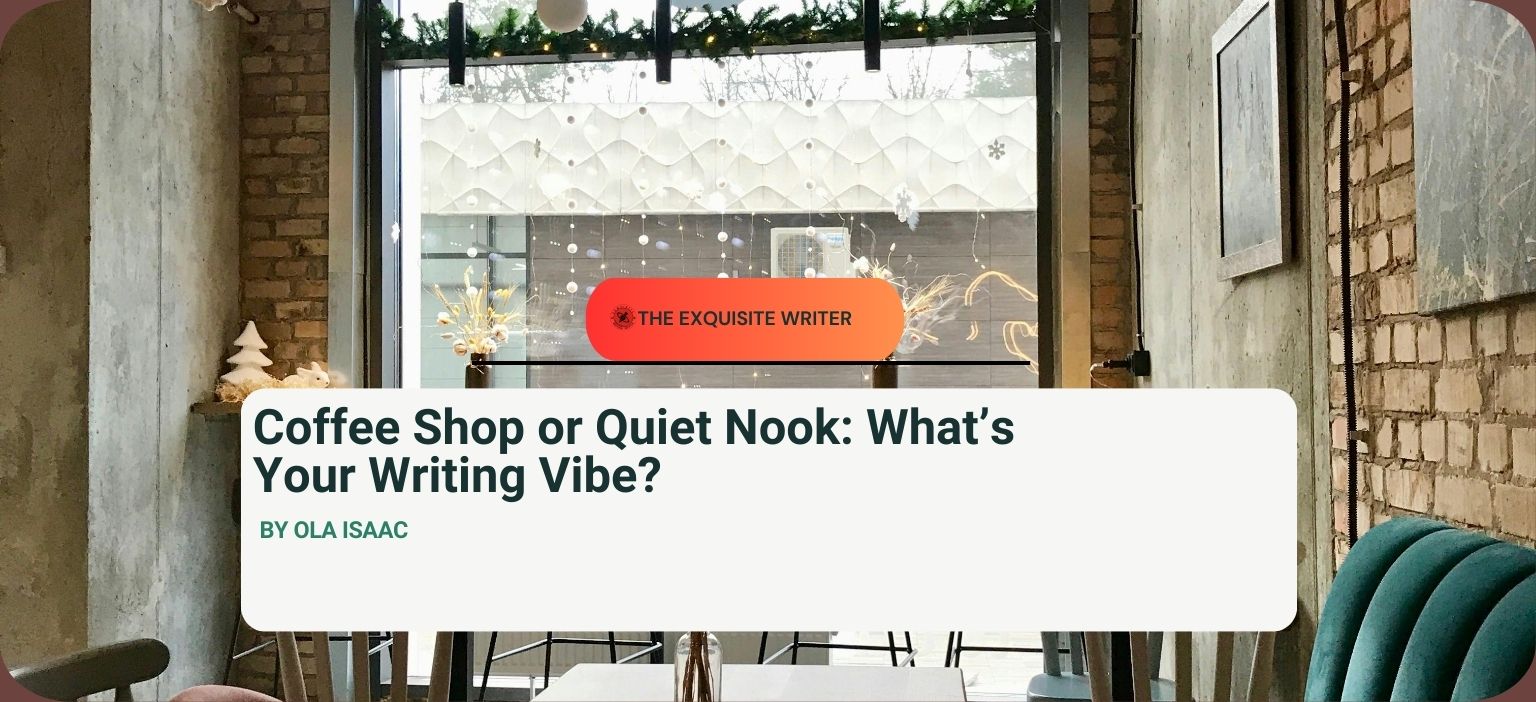 coffee shop or a quiet nook
