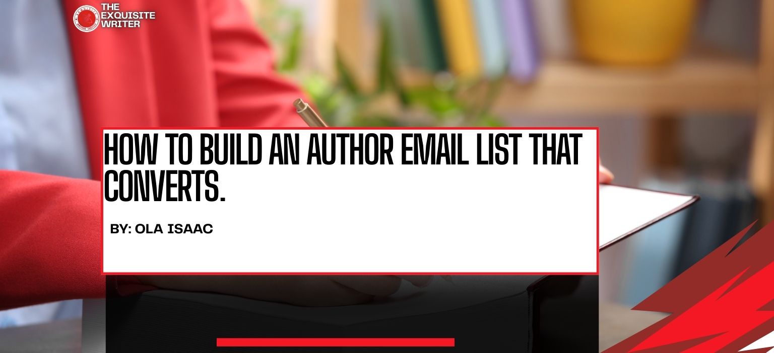 how to build an author email list