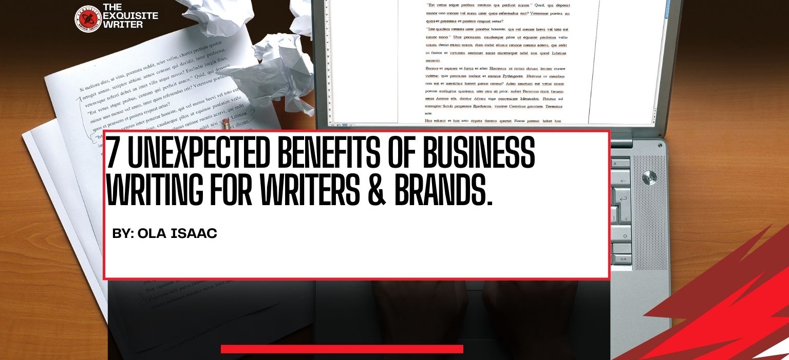 a writer about to start business writing