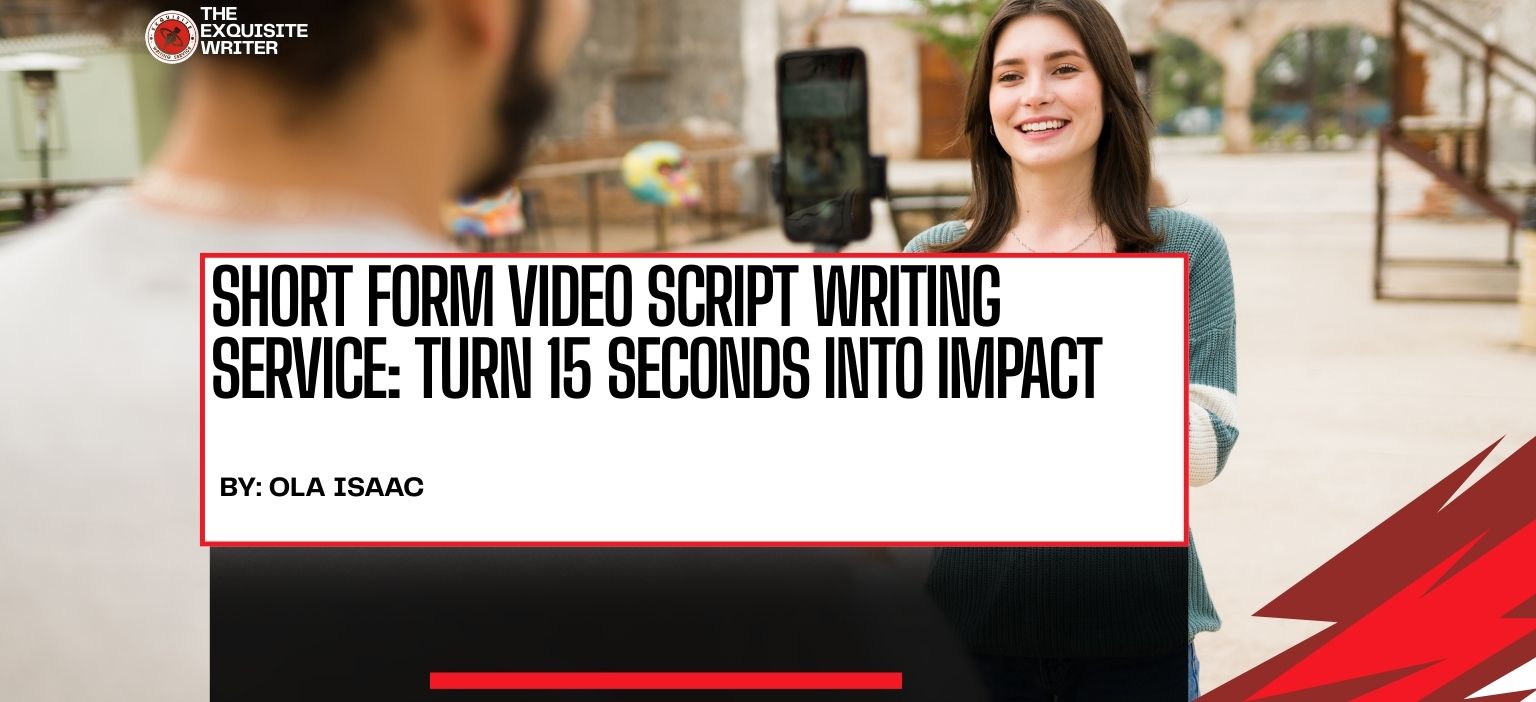 An image of a short form video script writing service